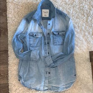 Distressed denim button up from American Eagle